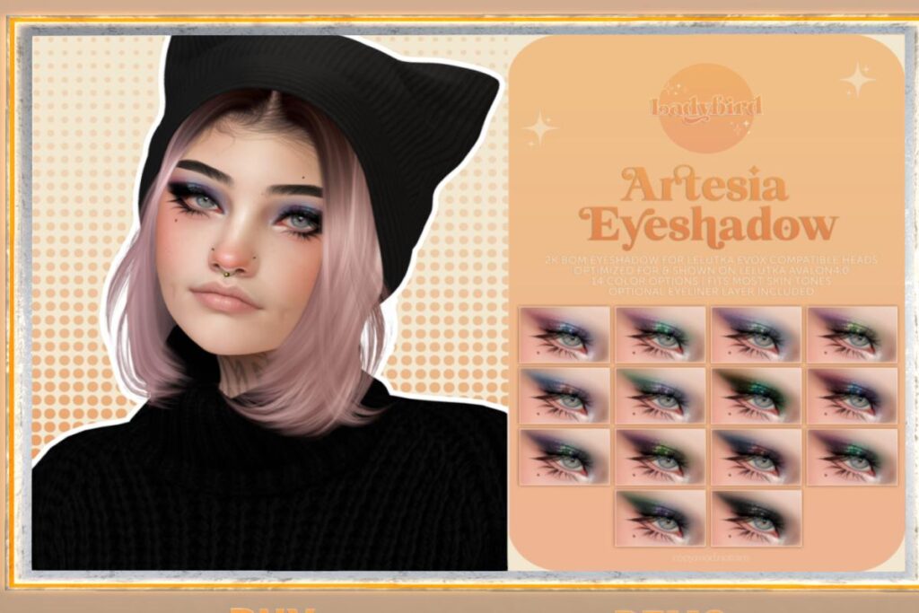 Artesia Eyeshadow - Evo X, L$275