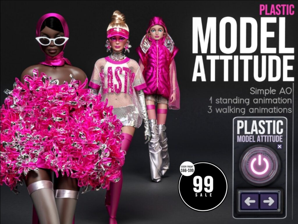 Plastic Model Attitude AO	&lt;a href=&quot;http://maps.secondlife.com/secondlife/Triple%20Trouble/59/208/22&quot; target=&quot;_blank&quot;&gt;Teleport&lt;/a&gt;