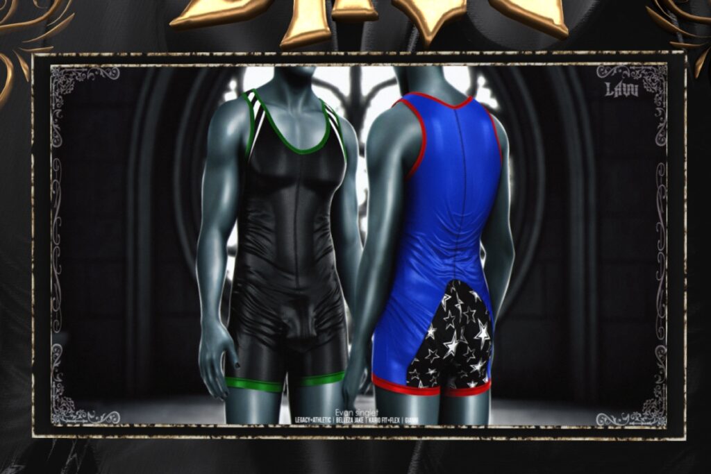 Evan Singlet - Gianni/Jake/Kario Fit+Flex/Legacy/+mods, L$299 each/L$1999 FP