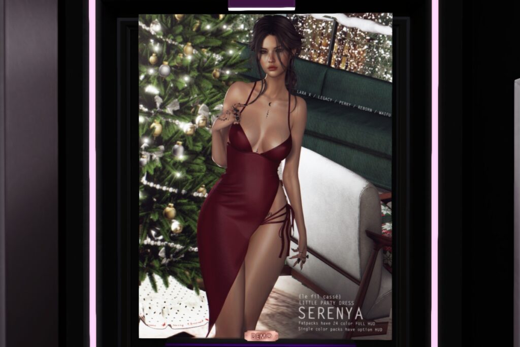 Serenya Dress - Legacy/Maitreya/Reborn/+mods	<a href="http://maps.secondlife.com/secondlife/Lefilcasse/159/127/28" target="_blank">Teleport</a>