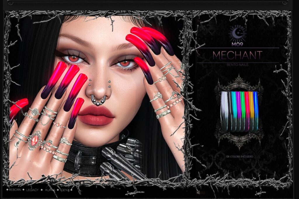 M09 Mechant Nails - GenX/Inithium/Legacy/Reborn, L$220