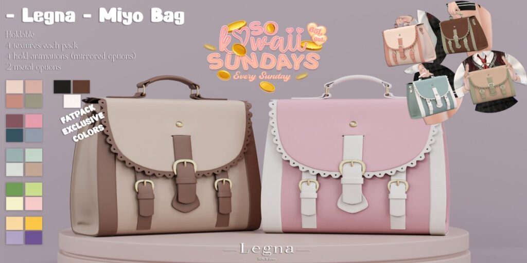 Miyo Bag	&lt;a href=&quot;http://maps.secondlife.com/secondlife/Dark%20Desires/208/204/25&quot; target=&quot;_blank&quot;&gt;Teleport&lt;/a&gt;