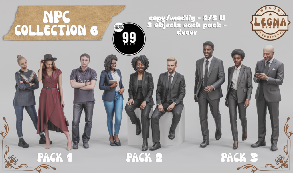 NPC Collection 6	<a href="http://maps.secondlife.com/secondlife/Dark%20Desires/239/197/25" target="_blank">Teleport</a>