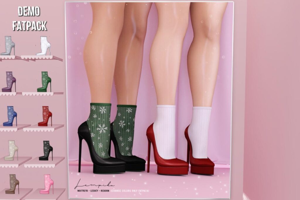 Heels #019 - Legacy/Maitreya/Reborn, L$90 each/L$199 FP