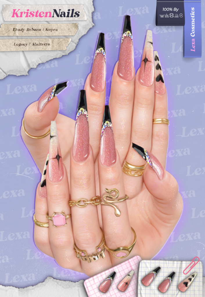 Kristen Nails - Inithium/Legacy/Maitreya/Reborn	&lt;a href=&quot;http://maps.secondlife.com/secondlife/Lino/231/25/2835&quot; target=&quot;_blank&quot;&gt;Teleport&lt;/a&gt;