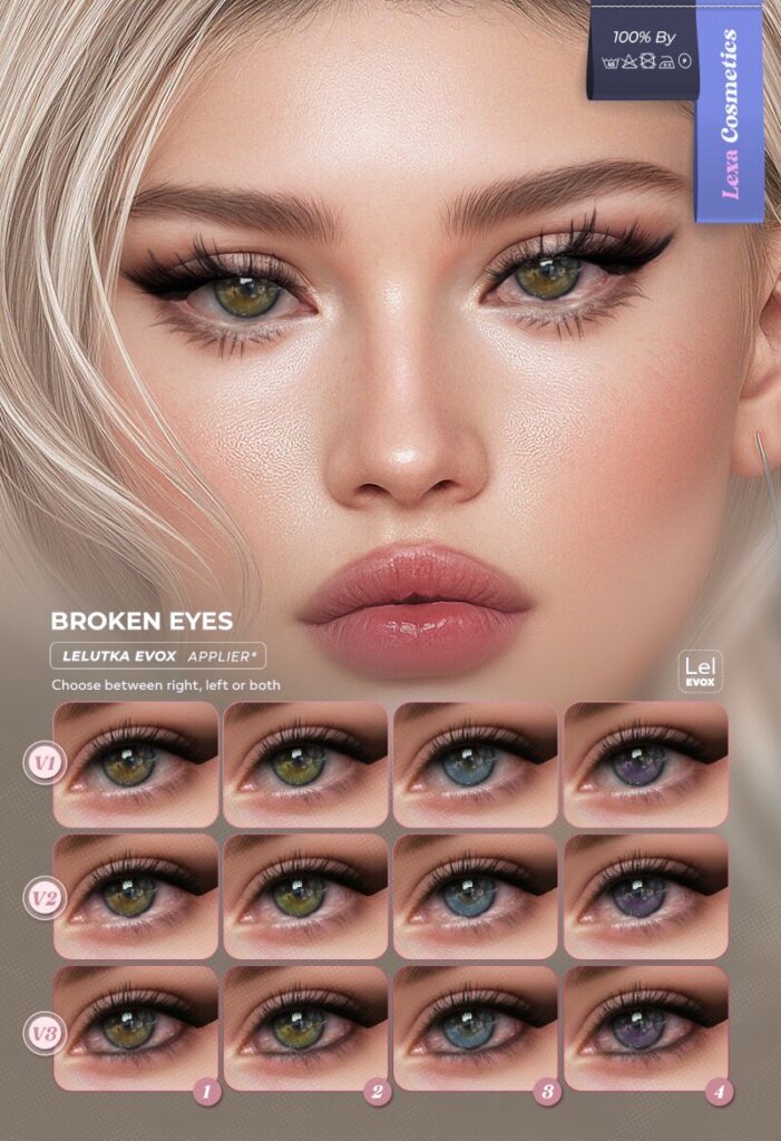 Broken Eyes - EvoX	<a href="http://maps.secondlife.com/secondlife/Lino/231/25/2835" target="_blank">Teleport</a>