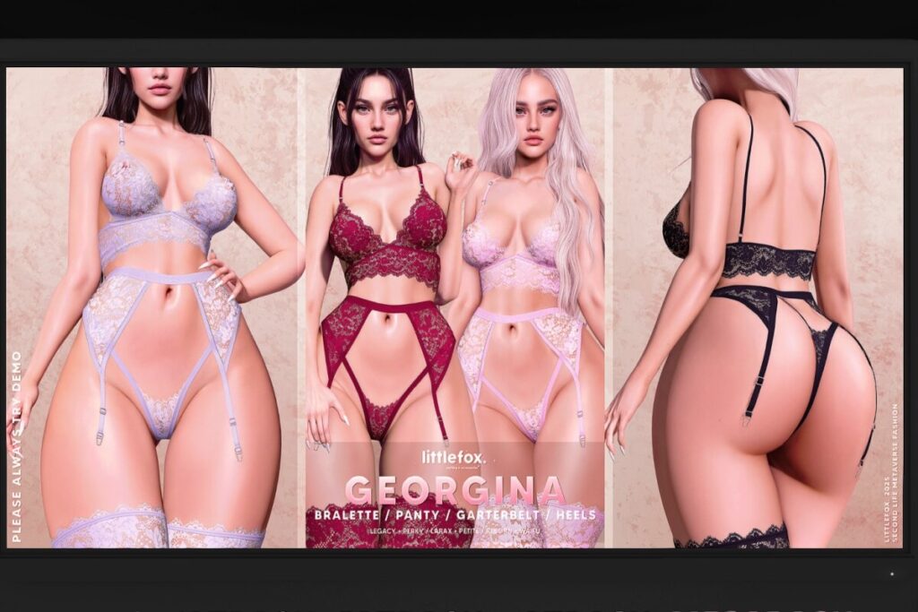 Georgina Set - Legacy/MaitreyaX/Reborn/+mods, L$199-L$279 each/L$1199-L$1499 each FP/L$2699 MP