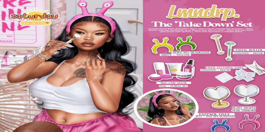 The Take Down Set Holdables &amp; Decor	&lt;a href=&quot;http://maps.secondlife.com/secondlife/Sky%20Castle/231/205/2491&quot; target=&quot;_blank&quot;&gt;Teleport&lt;/a&gt;