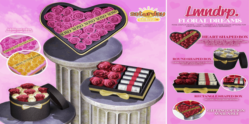 Floral Dreams Decor Set	&lt;a href=&quot;http://maps.secondlife.com/secondlife/Sky%20Castle/231/205/2491&quot; target=&quot;_blank&quot;&gt;Teleport&lt;/a&gt;