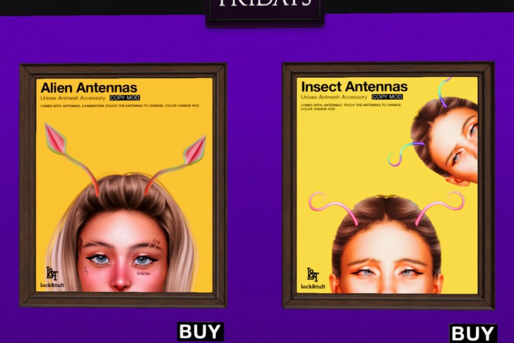 Alien Antennas | Insect Antennas	<a href="http://maps.secondlife.com/secondlife/Oblivion/18/33/1338" target="_blank">Teleport</a>