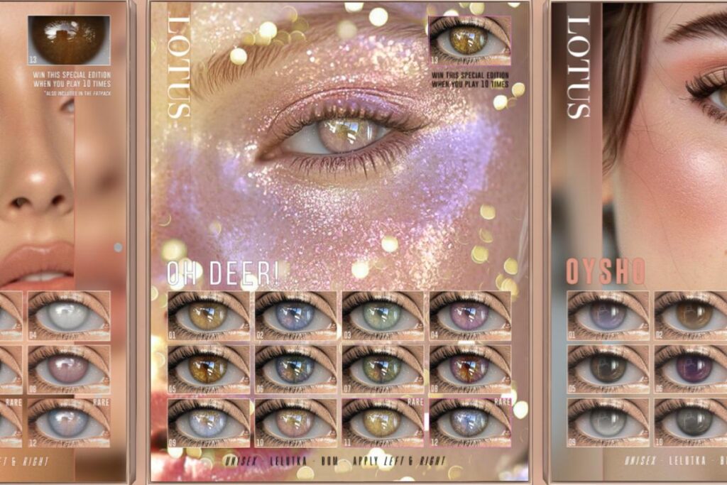 Oh Deer! Eyes - BOM/EvoX, L$60 per play/L$2700 FP