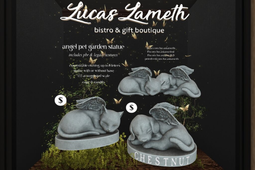 Angel Pet Garden Statue, L$299 each