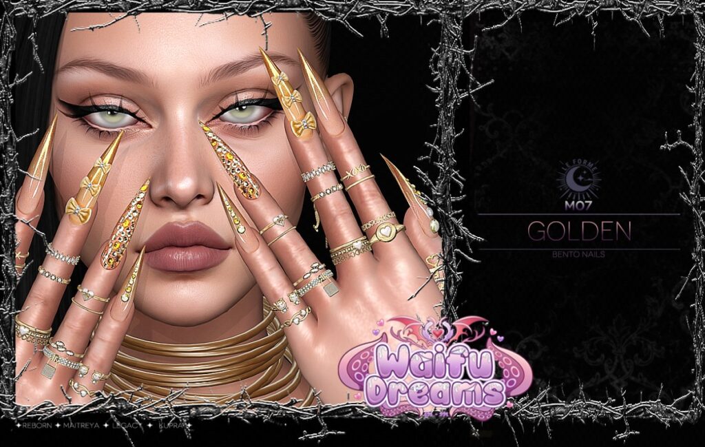 M07 Golden Nails - Inithium/Legacy/Maitreya/Reborn