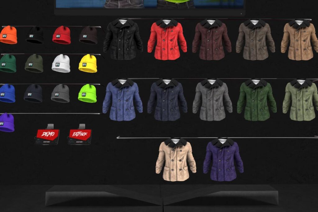 Tyron Beanie, L$250 each/L$999 FP | Tyron Coat - Gianni/Jake/Legacy, L$299 each/L$999 FP