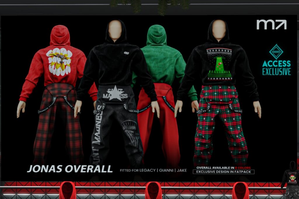 Jonas Overalls - Gianni/Jake/Legacy, L$299 each/L$999 FP