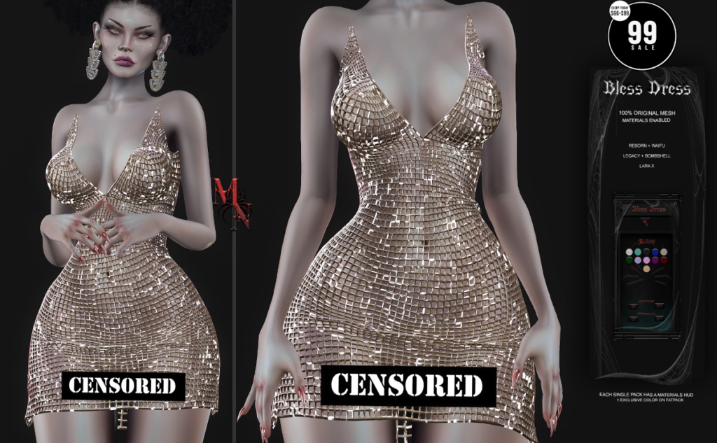 Bless Dress - Legacy/MaitreyaX/Reborn/+mods	&lt;a href=&quot;http://maps.secondlife.com/secondlife/Madame%20Noir/69/142/31&quot; target=&quot;_blank&quot;&gt;Teleport&lt;/a&gt;