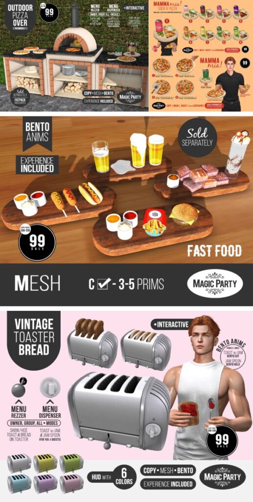 Outdoor Pizza Oven | Fast Food | Vintage Toaster Bread	&lt;a href=&quot;http://maps.secondlife.com/secondlife/Amber%20Cove/180/240/25&quot; target=&quot;_blank&quot;&gt;Teleport&lt;/a&gt;