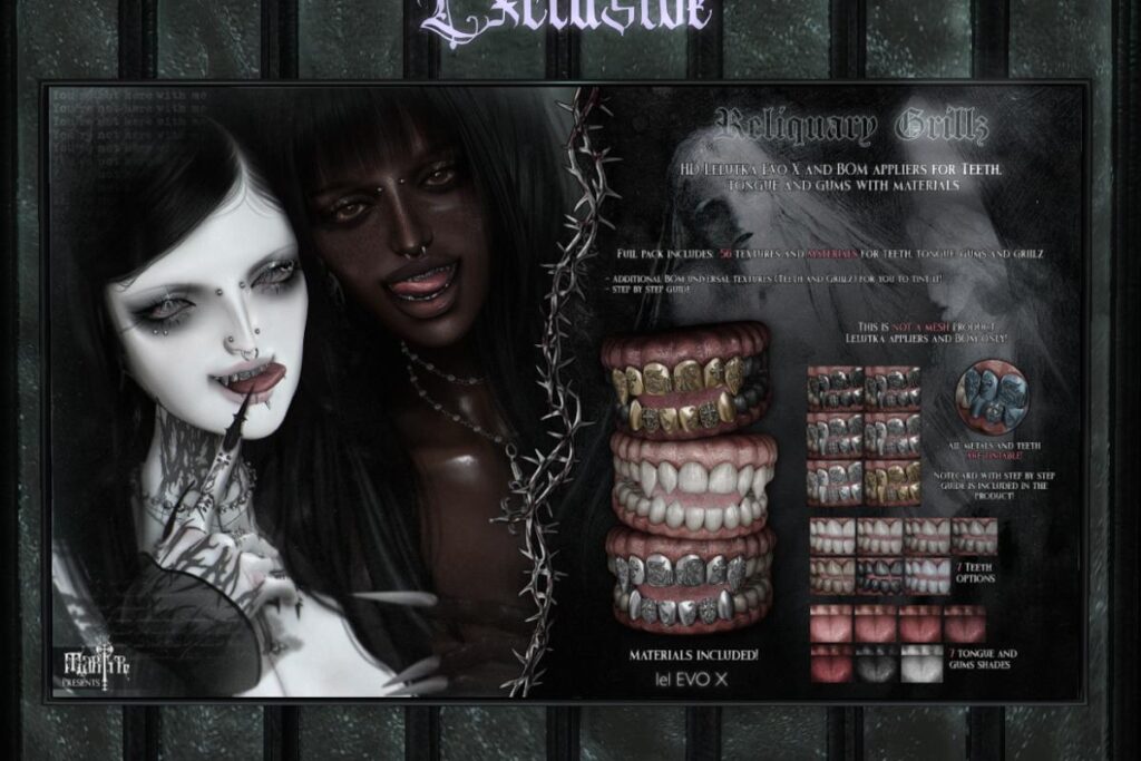 Reliquary Grillz - EvoX, L$385