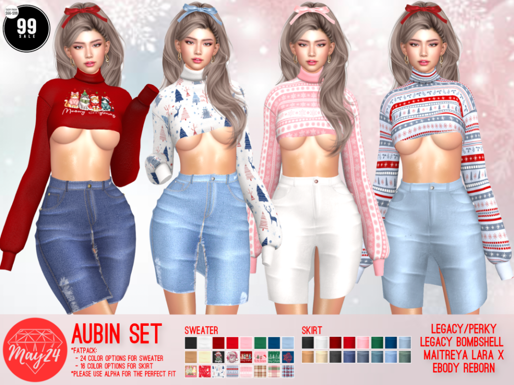 Aubin Set - Legacy/MaitreyaX/Reborn/+mods	&lt;a href=&quot;http://maps.secondlife.com/secondlife/Highway%20Star/144/134/23&quot; target=&quot;_blank&quot;&gt;Teleport&lt;/a&gt;