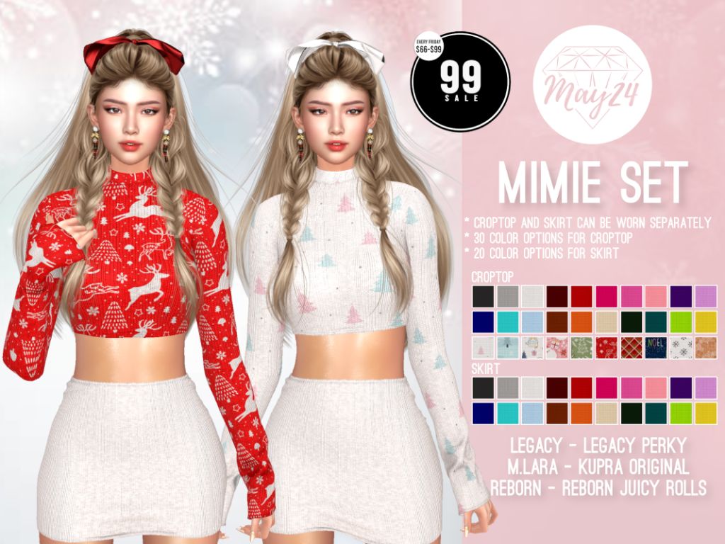 Mimie Set - Inithium/Legacy/Maitreya/Reborn/+mods	&lt;a href=&quot;http://maps.secondlife.com/secondlife/Highway%20Star/144/134/23&quot; target=&quot;_blank&quot;&gt;Teleport&lt;/a&gt;
