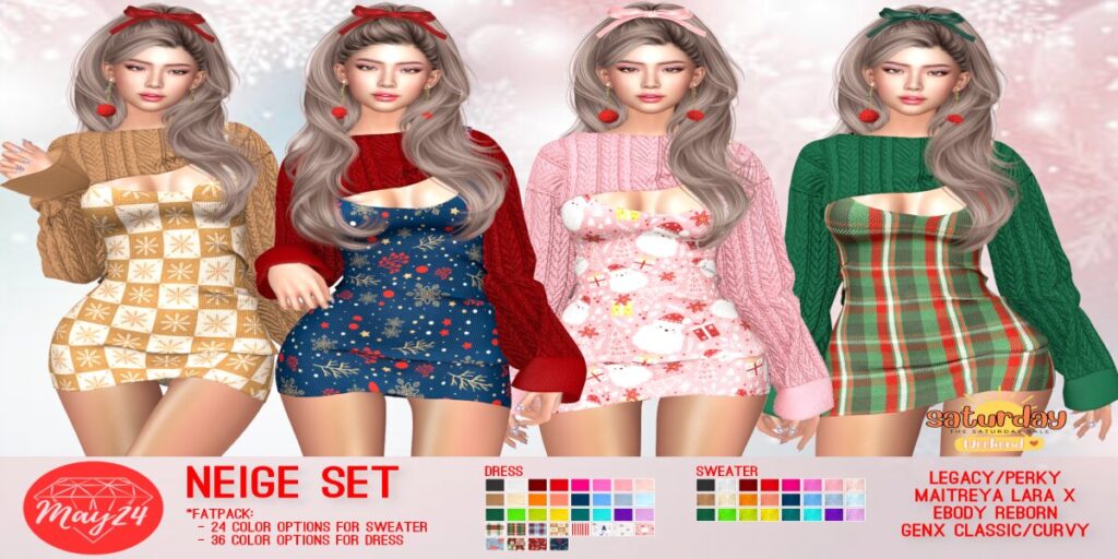 Neige Set - GenX/Legacy/MaitreyaX/Reborn/+mods	&lt;a href=&quot;http://maps.secondlife.com/secondlife/Highway%20Star/144/134/23&quot; target=&quot;_blank&quot;&gt;Teleport&lt;/a&gt;
