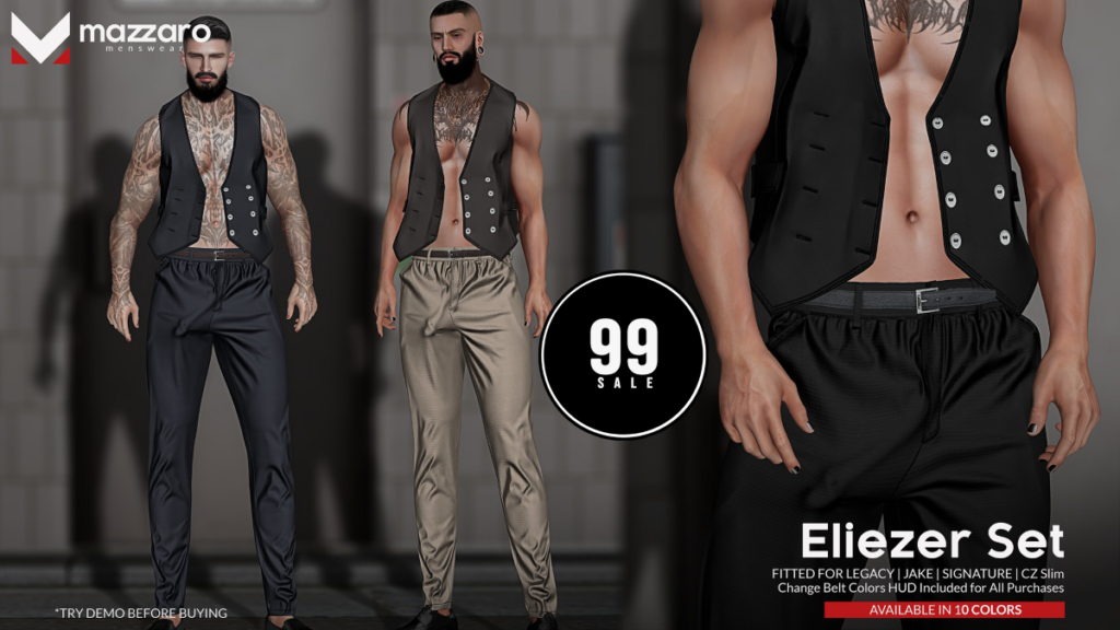 Eliezer Set - CZ Slim/Jake/Legacy/Signature	&lt;a href=&quot;http://maps.secondlife.com/secondlife/Heartbreak/131/129/166&quot; target=&quot;_blank&quot;&gt;Teleport&lt;/a&gt;