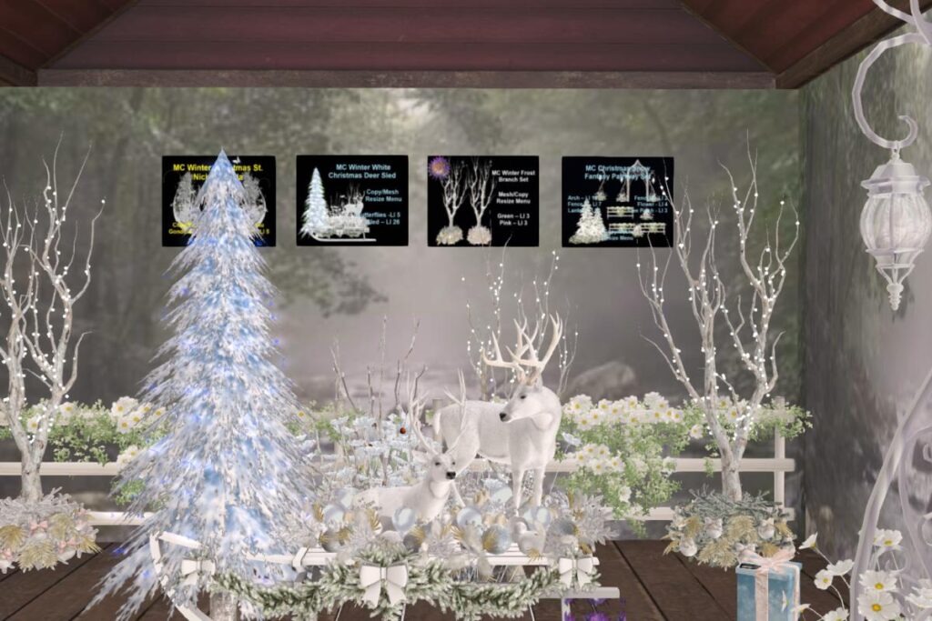 Winter Winter Christmas Deer Sled, L$250