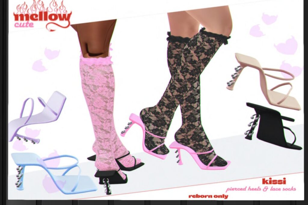 Kissi Heels &amp; Socks - Reborn, L$150 each/L$499 each FP