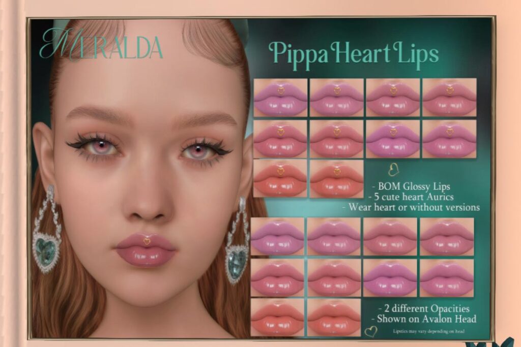 Pippa Heart Lips - EvoX, L$300