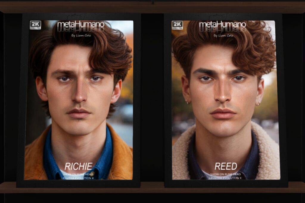 Reed Skin - EvoX, L$699 each/L$2099 FP | Richie Skin - EvoX, L$699 each/L$2099 FP