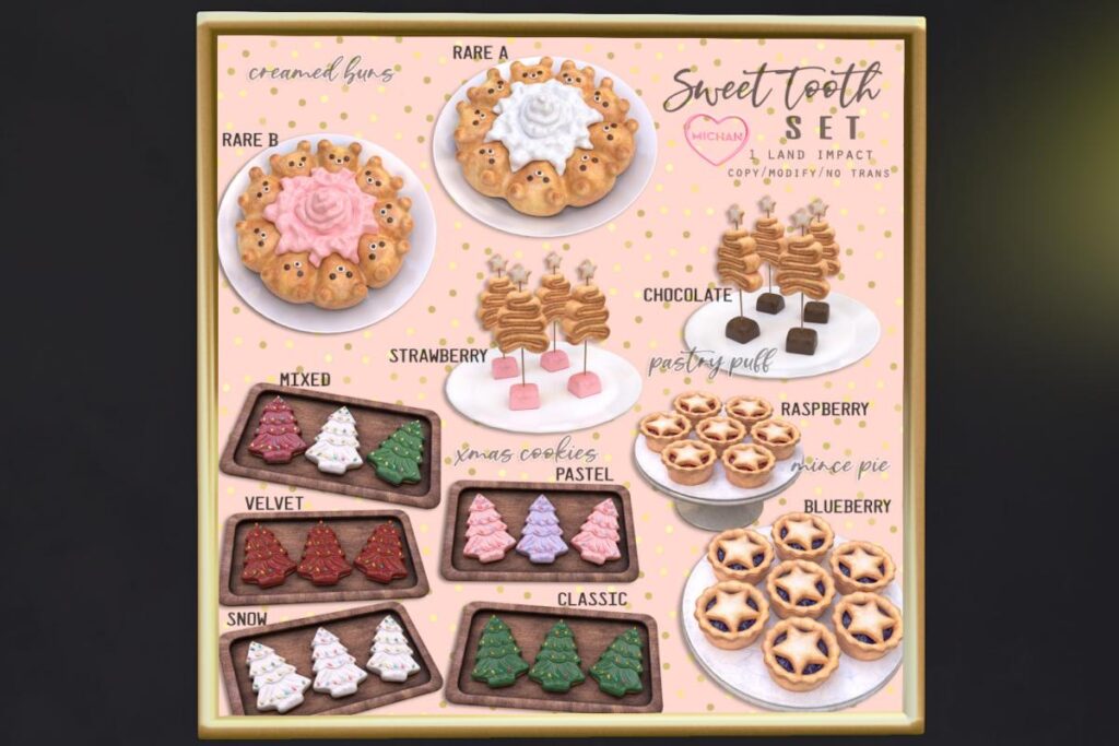 Sweettooth Set, L$90 each/L$475 FP