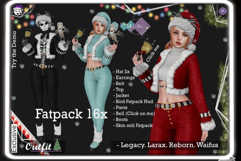 Nightmare Outfit - Legacy/MaitreyaX/Reborn/+mods, L$249 each/L$1249 FP