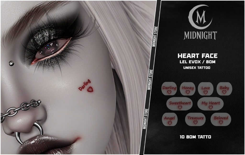 Heart Face Tattoo - EvoX