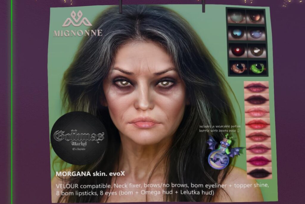 Morgana Skin - EvoX/Velour, L$700 each/L$3990 FP