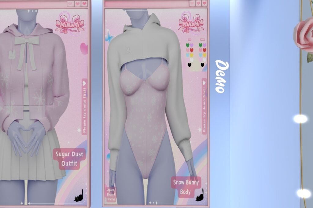 Snow Bunny Body - Legacy/Reborn/+mods, L$249