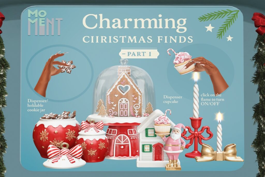 Charming Christmas Finds Decor, L$199-L$299 each/L$2599 FP