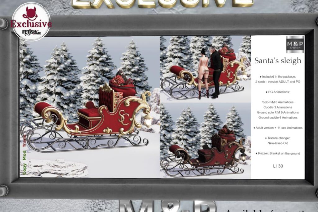 Santa&#039;s Sleigh, L$499