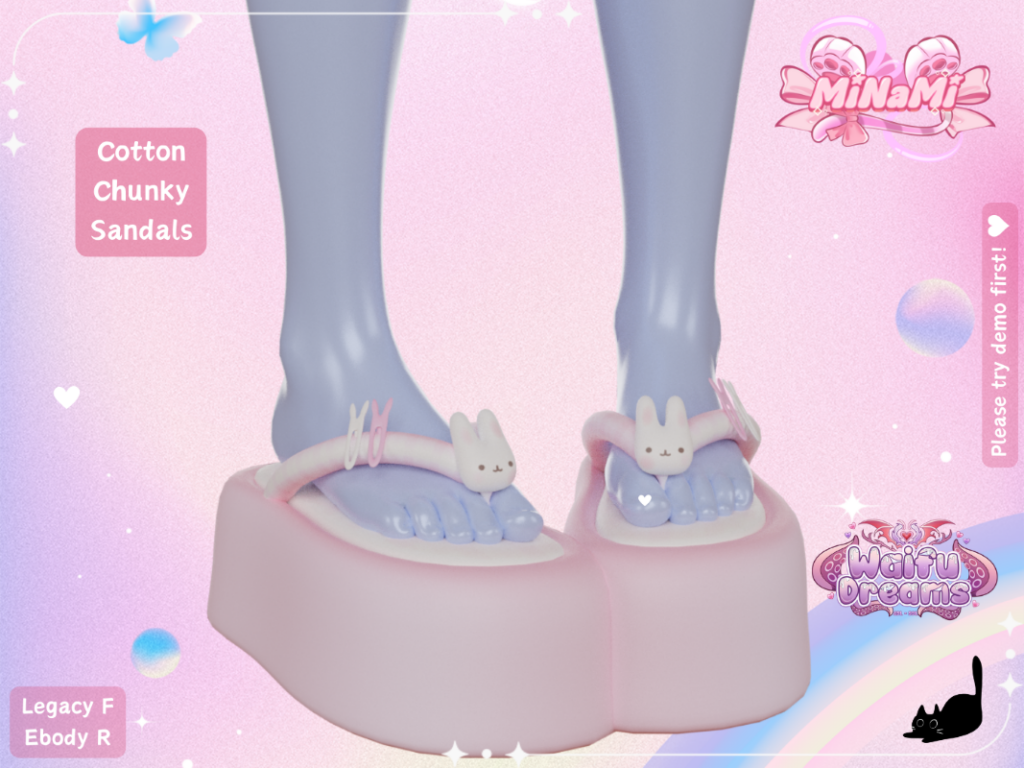 Cotton Chunky Sandals - Legacy/Reborn