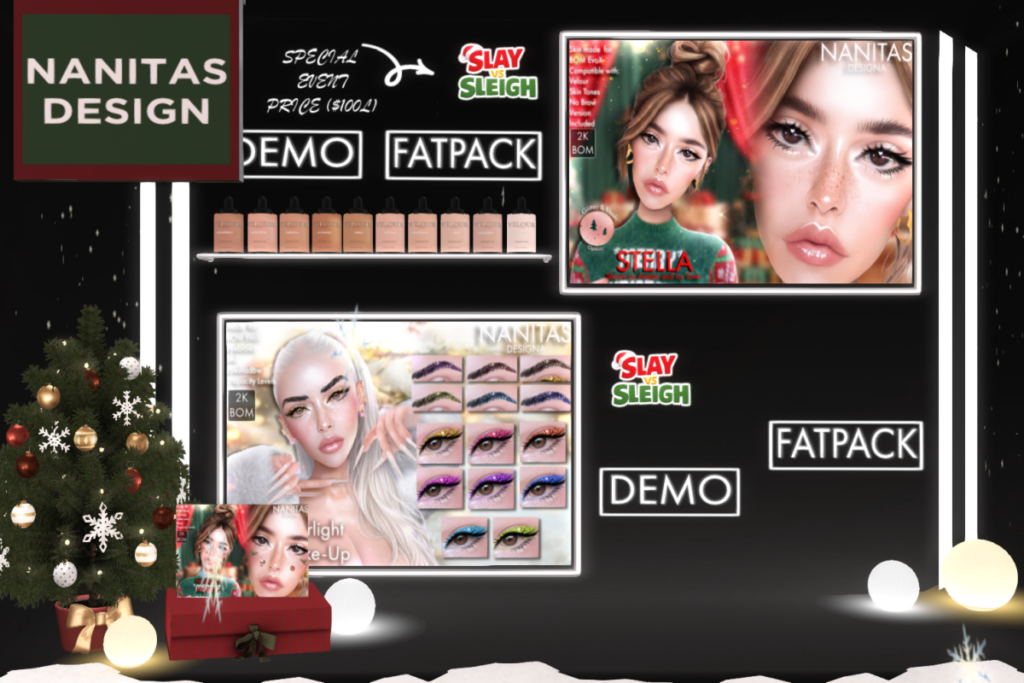 Stella Skin - EvoX, L$100 each / L$700 FP | Starlight Makeup Set - Bom/EvoX, L$250
