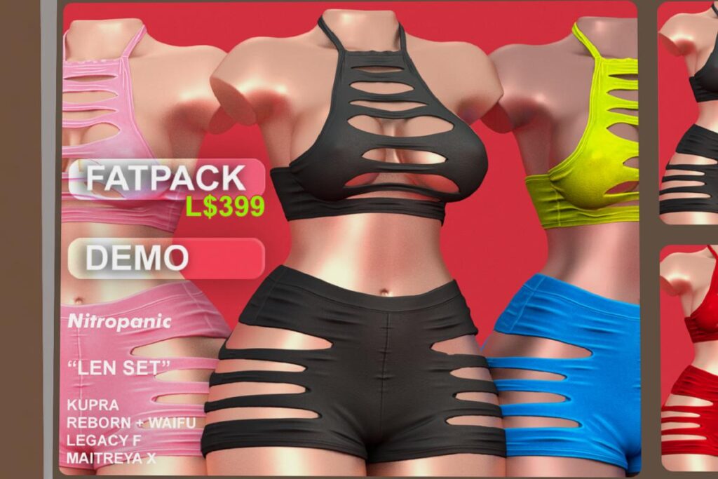 Len Set - Inithium/Legacy/MaitreyaX/Reborn/+mods, L$90 each/L$390 FP