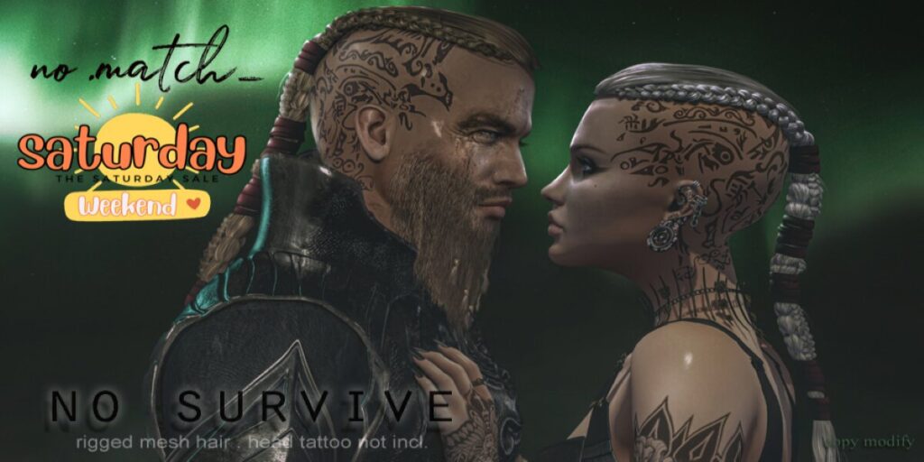 No Survive Hairstyle	<a href="http://maps.secondlife.com/secondlife/VALHAL/124/134/23" target="_blank">Teleport</a>