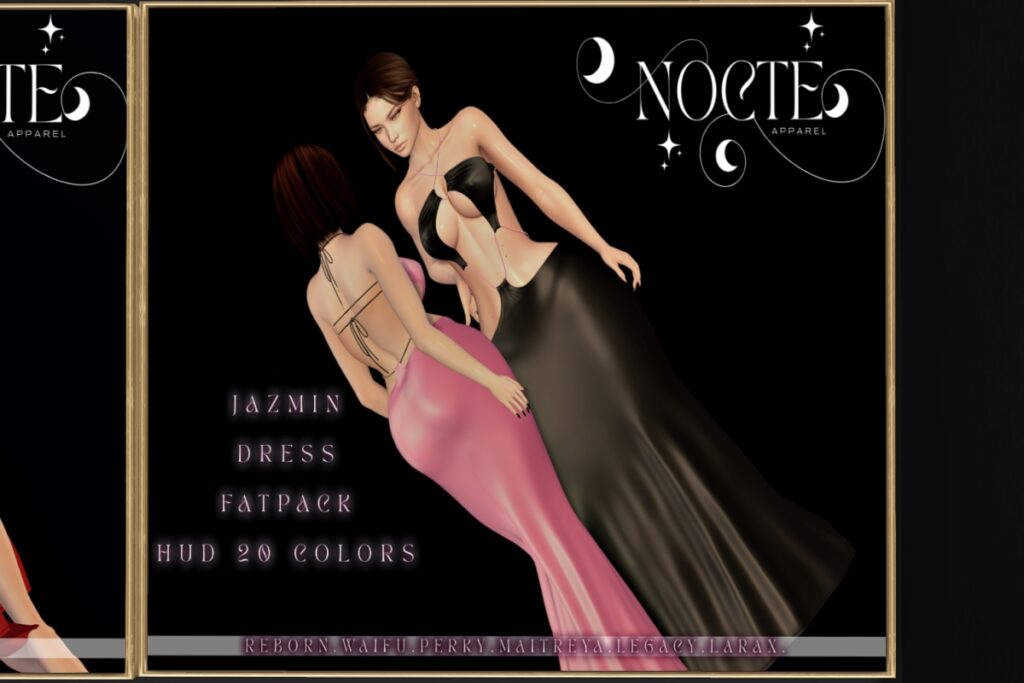 Jazmin Dress - Legacy/Maitreya/Reborn/+mods, L$169 each/L$499 FP