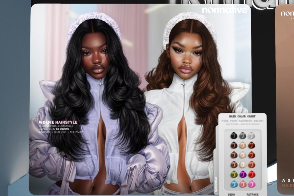 Wolfie Hair - EvoX, L$80 each/L$550 FP