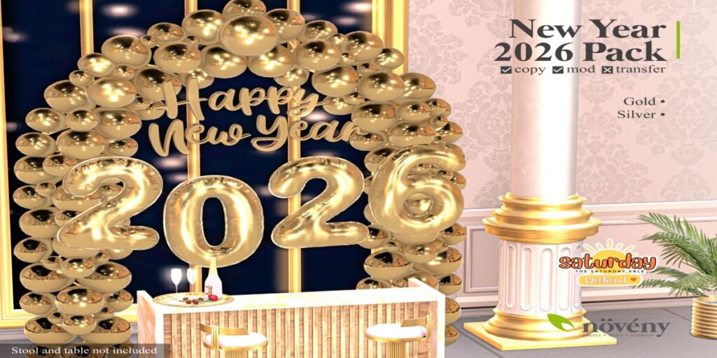 New Year 2026 Decor Pack	<a href="http://maps.secondlife.com/secondlife/BigBang/128/192/1501" target="_blank">Teleport</a>