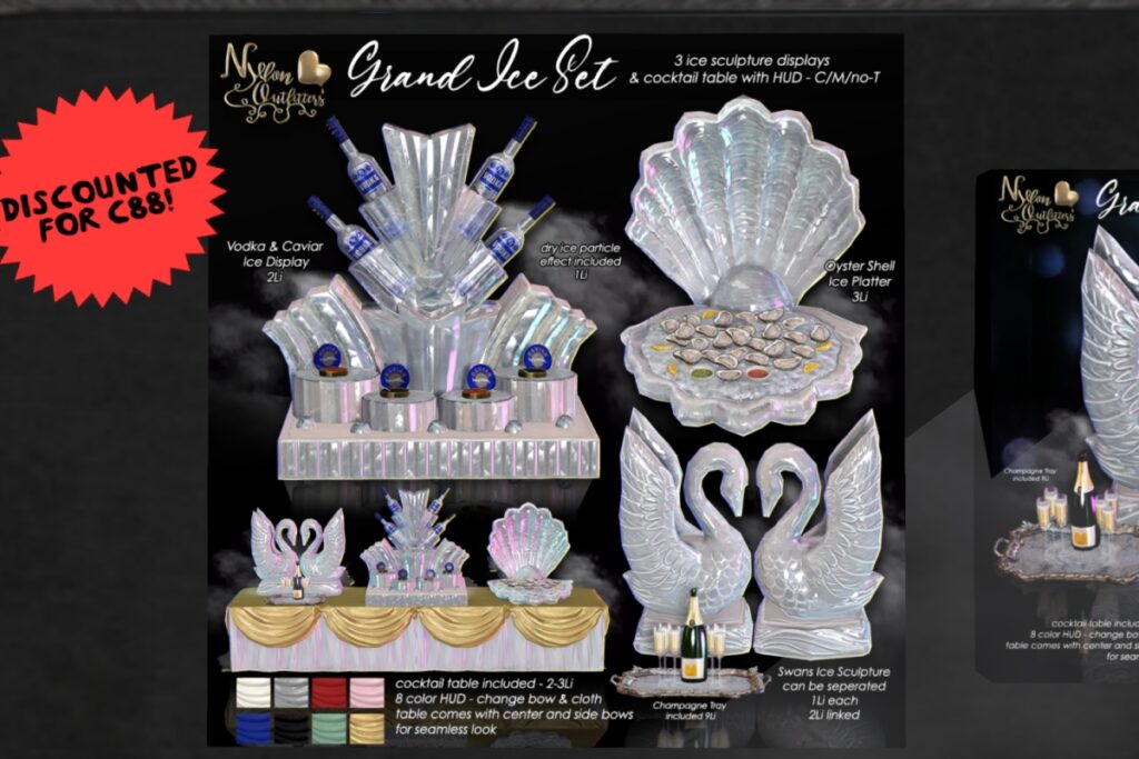 Grand Ice Set, L$150 each/L$400 FP