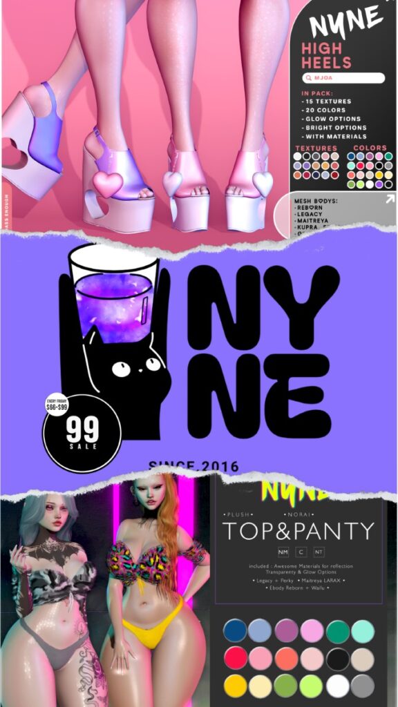 Mjoa High Heels - See Ad For Fits | Norai Top &amp; Panty - Legacy/MaitreyaX/Reborn/+mods	&lt;a href=&quot;http://maps.secondlife.com/secondlife/xLUMINOUS%20HALLWAYx/128/164/21&quot; target=&quot;_blank&quot;&gt;Teleport&lt;/a&gt;