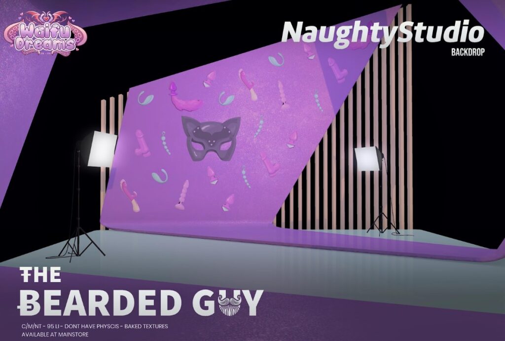 Naughty Studio Backdrop