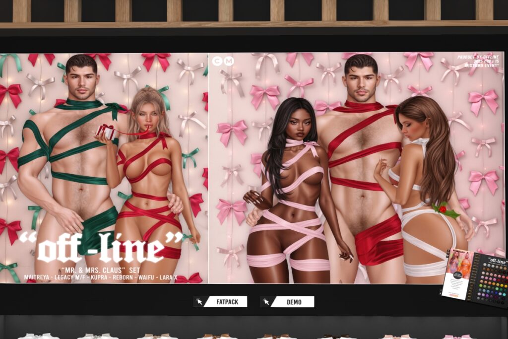 Mr &amp; Mrs Claus Set - Inithium/Legacy M+F/Maitreya/Reborn/+mods, L$199 each/L$1499 FP