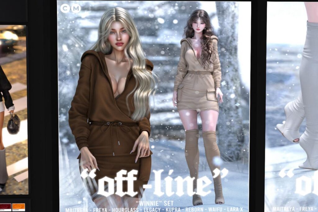 Winnie Set - Freya/Hourglass/Inithium/Legacy/Maitreya/Reborn/+mods, L$89 each/L$1499 FP