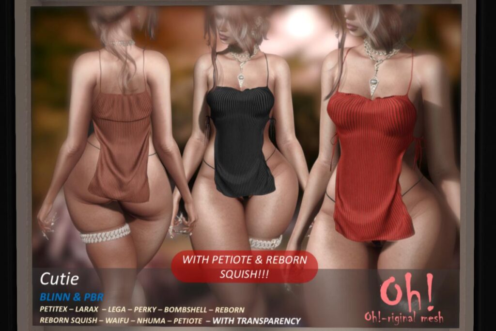 Cutie Dress - Legacy/MaitreyaX/Nhumana/Reborn/+mods, L$699 each/L$1999 FP